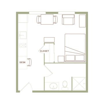 Apartment 205 floor plan